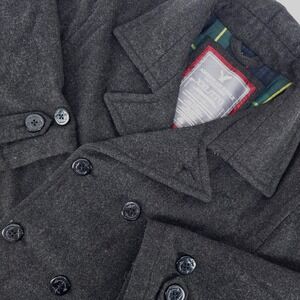 American Eagle Double Breasted Wool Pea Coat Mens XXL Jacket Cozycore Outdoors